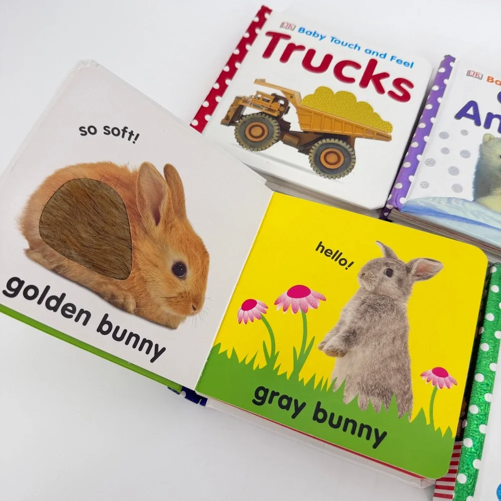 Lot 5 DK Baby Touch and Feel Board Books Animals Trucks Farm Bunny